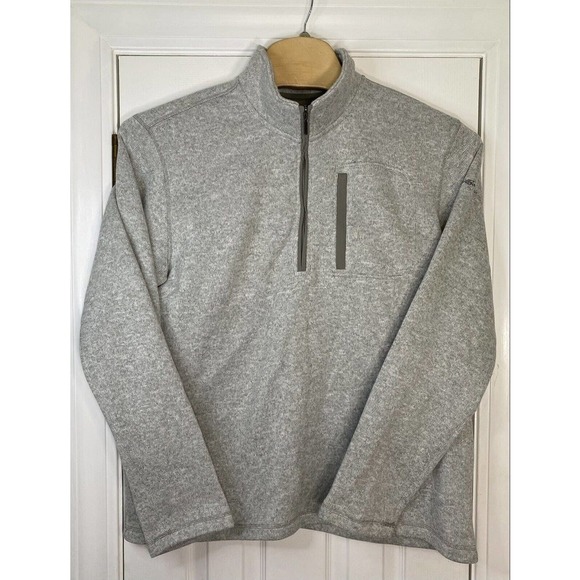 Eddie Bauer Mens Radiator 1/4 Zip Pullover Fleece Jacket Size 2XL Grey - Picture 1 of 9